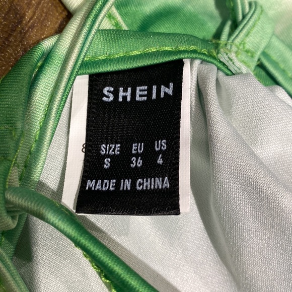 Neon Green Tie Dye Crop Top - Picture 3 of 3